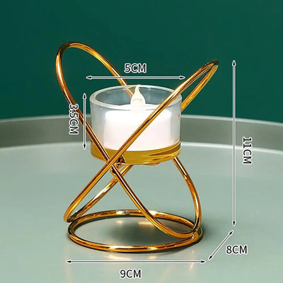 Metal Candlestick Holder for Romantic Table Decor - Smarsty