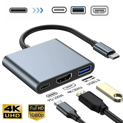 8-in-1 USB-C Hub Docking Adapter with 4K HDMI - Smarsty