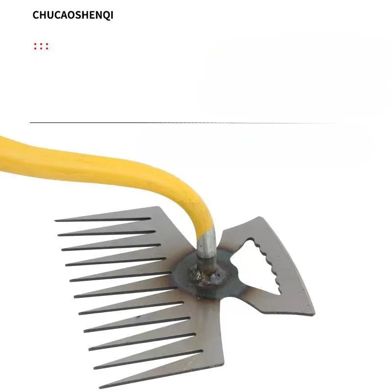 Durable Manganese Steel Weeding Rake for Easy Soil Cultivation - Smarsty
