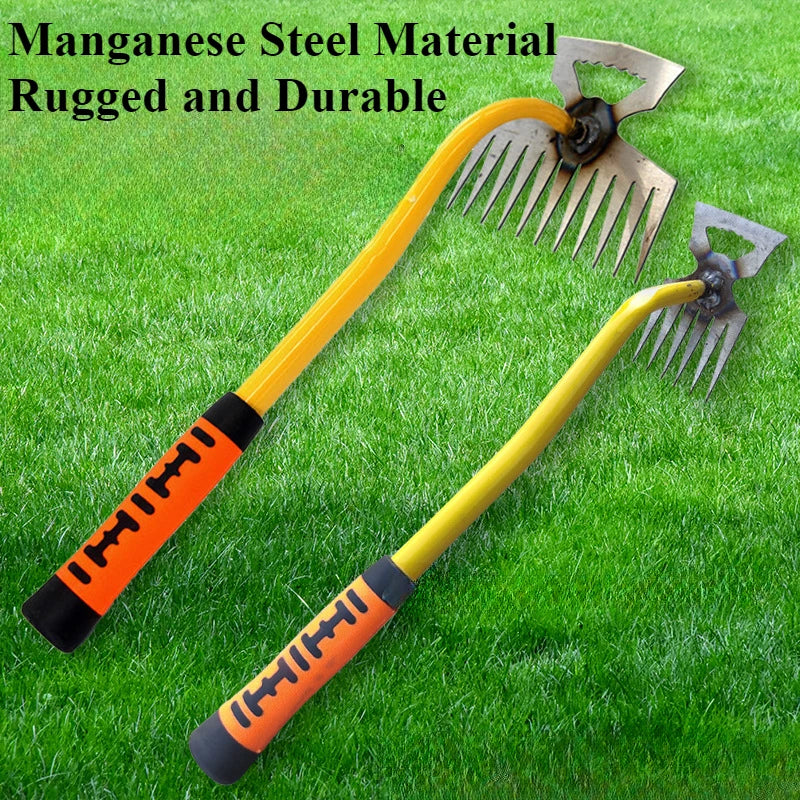 Durable Manganese Steel Weeding Rake for Easy Soil Cultivation - Smarsty