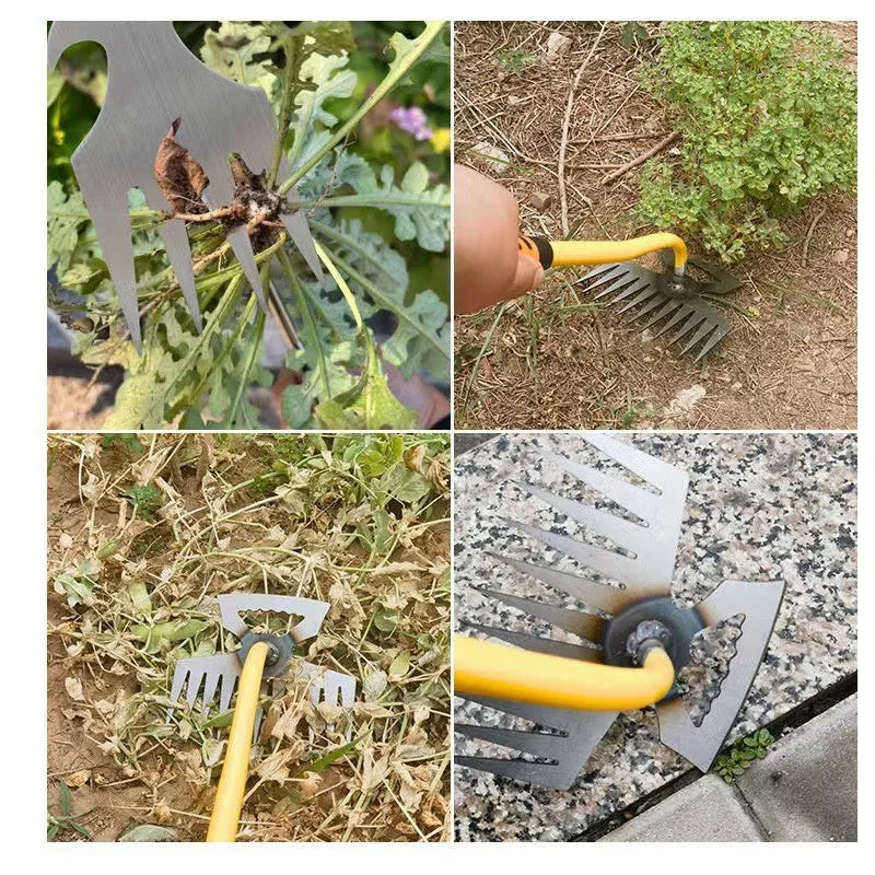 Durable Manganese Steel Weeding Rake for Easy Soil Cultivation - Smarsty
