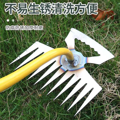 Durable Manganese Steel Weeding Rake for Easy Soil Cultivation - Smarsty
