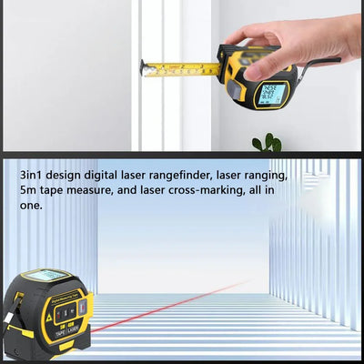 3 in 1 Laser Rangefinder with LCD Display - Smarsty