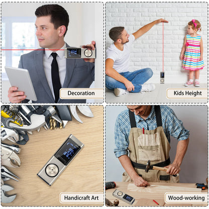 Mini Smart Laser Distance Meter USB Rechargeable Portable Tool - Smarsty