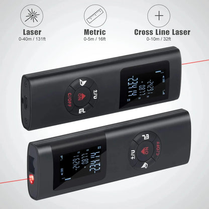 Mini Smart Laser Distance Meter with USB Rechargeable Feature - Smarsty