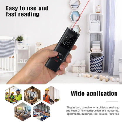 Mini Smart Laser Distance Meter with USB Rechargeable Feature - Smarsty