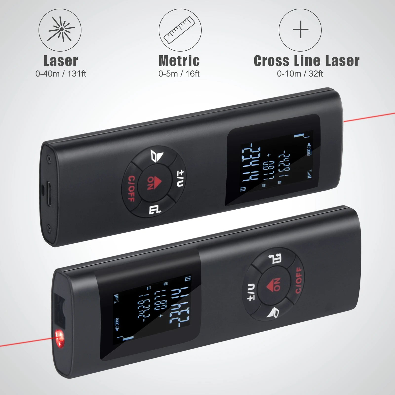 Mini Smart Laser Distance Meter with USB Rechargeable Feature - Smarsty