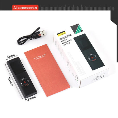 Mini Smart Laser Distance Meter with USB Rechargeable Feature - Smarsty