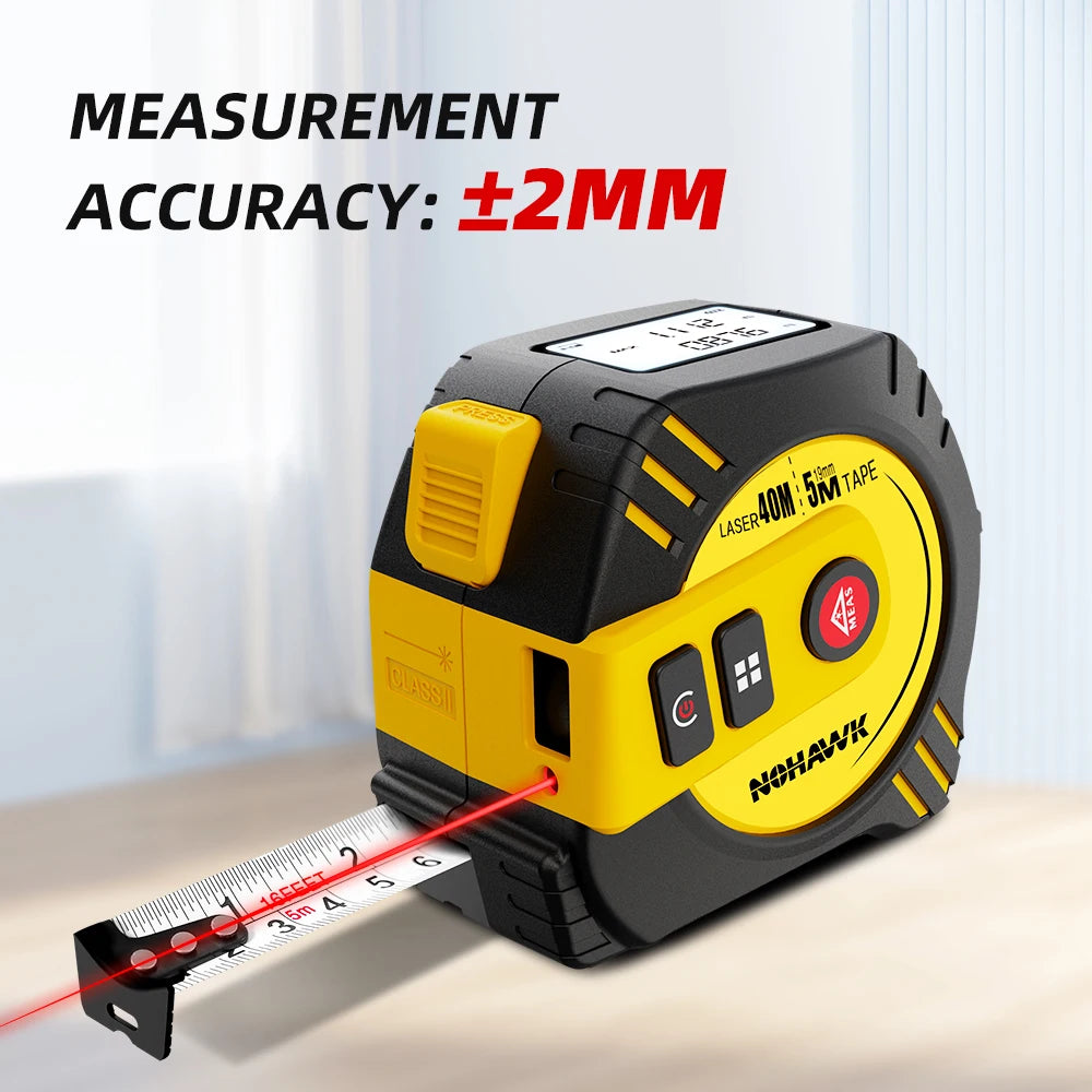 Nohawk Laser Tape Measure USB Rechargeable Accurate Measurement Tool - Smarsty