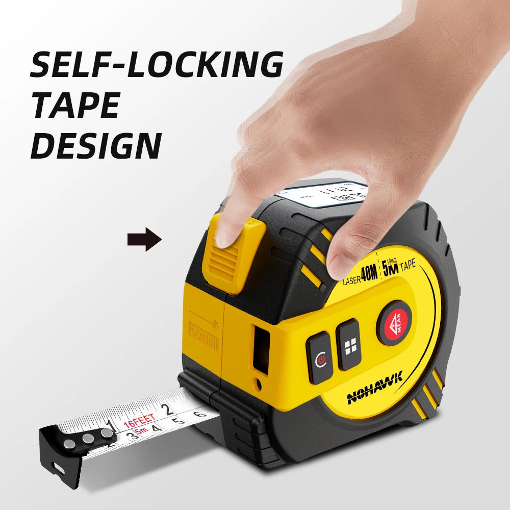 Nohawk Laser Tape Measure USB Rechargeable Accurate Measurement Tool - Smarsty
