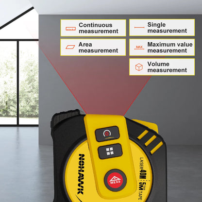 Nohawk Laser Tape Measure USB Rechargeable Accurate Measurement Tool - Smarsty