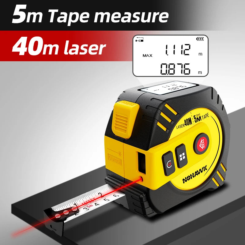Nohawk Laser Tape Measure USB Rechargeable Accurate Measurement Tool - Smarsty