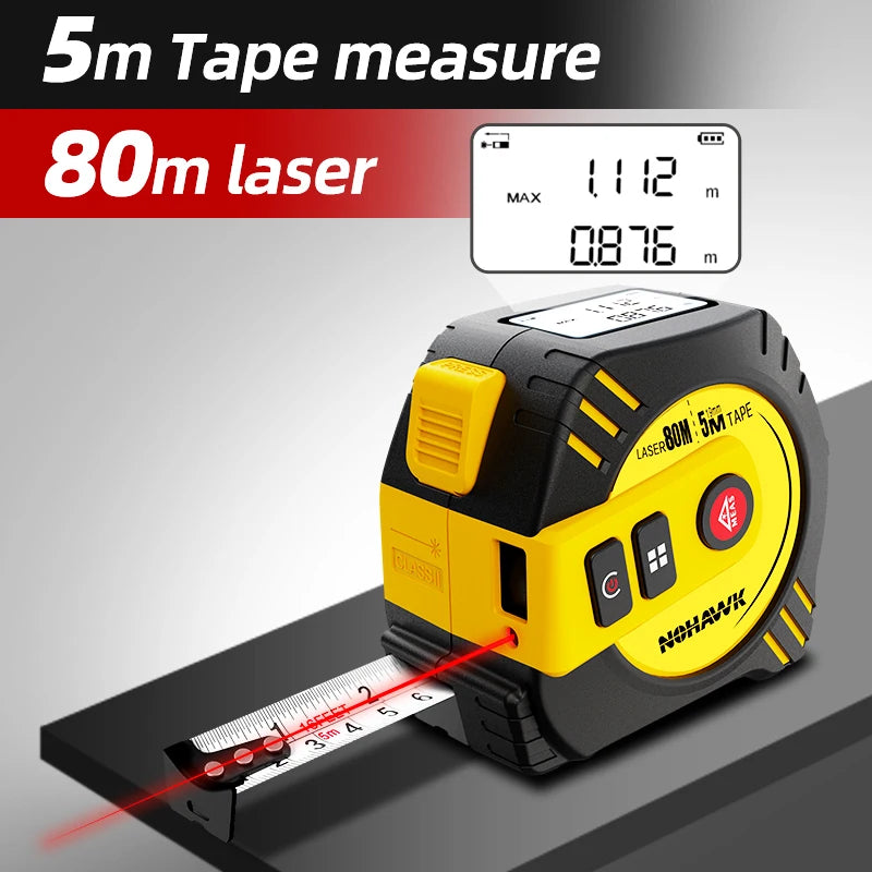 Nohawk Laser Tape Measure USB Rechargeable Accurate Measurement Tool - Smarsty