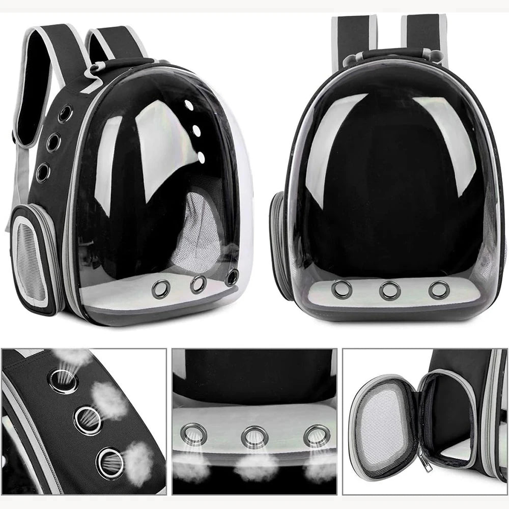 Transparent Capsule Cat Backpack for Travel and Comfort - Smarsty