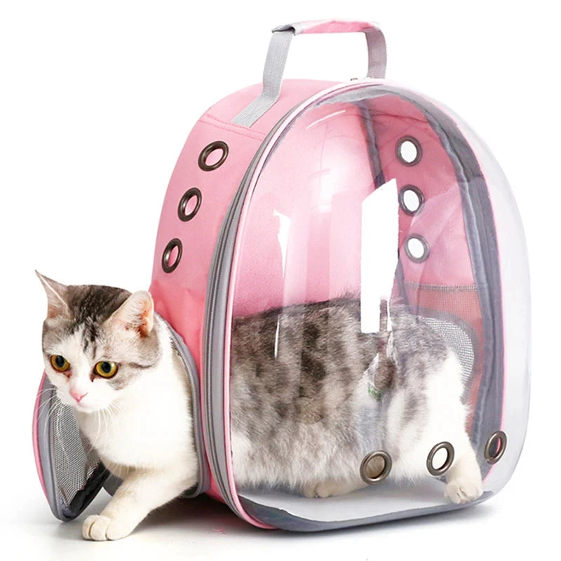 Transparent Capsule Cat Backpack for Travel and Comfort - Smarsty