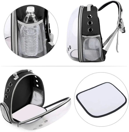 Transparent Capsule Cat Backpack for Travel and Comfort - Smarsty