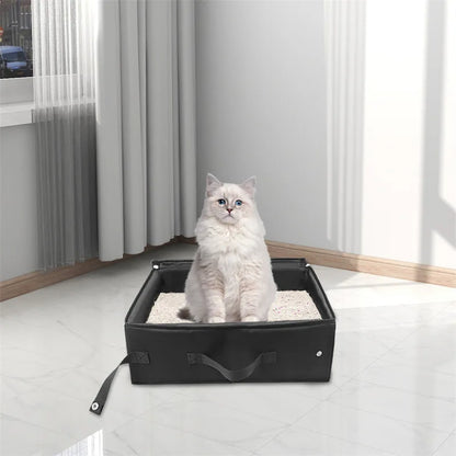 Portable Foldable Cat Litter Box for Travel - Smarsty