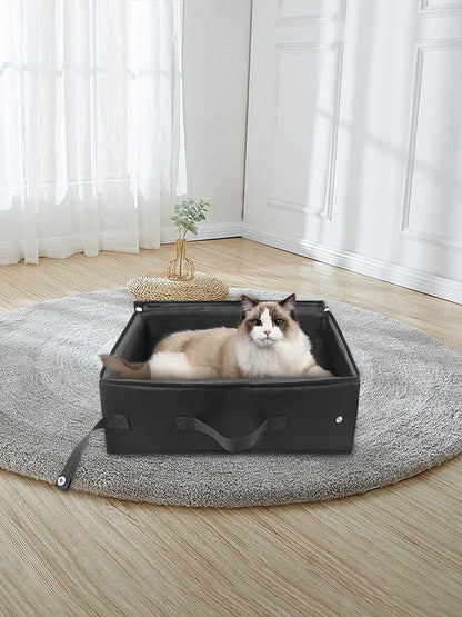 Portable Foldable Cat Litter Box for Travel - Smarsty