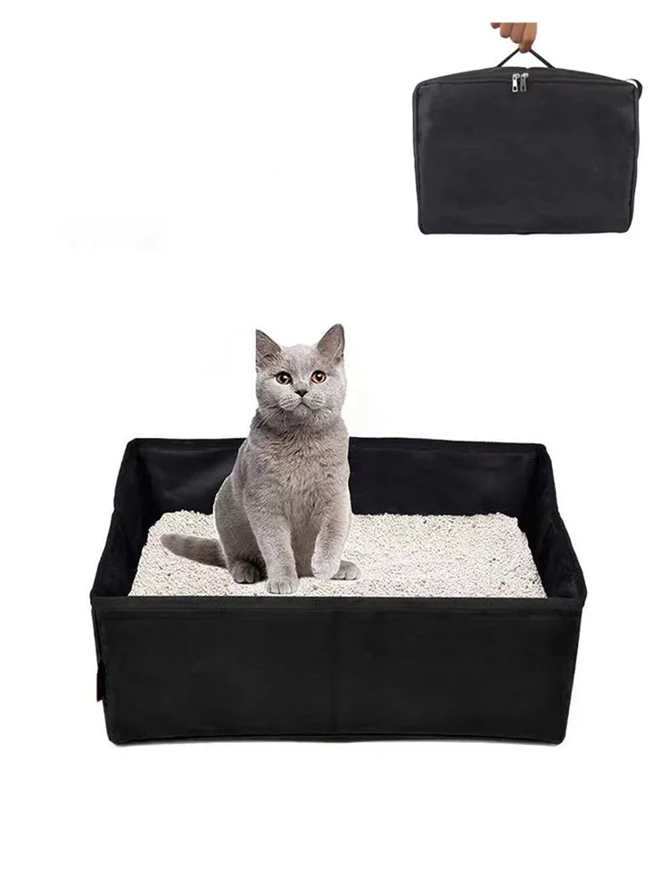 Portable Foldable Cat Litter Box for Travel - Smarsty