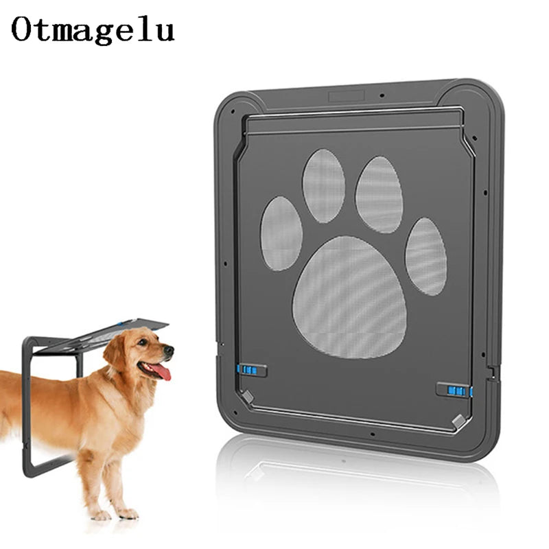 4-Way Lockable Plastic Pet Door for Safe Home Access - Smarsty