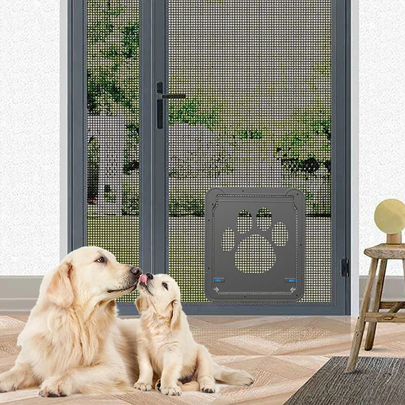 4-Way Lockable Plastic Pet Door for Safe Home Access - Smarsty