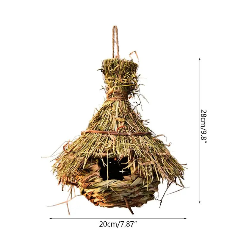 Natural Grass Bird Cage for Outdoor Parrots and Nesting - Smarsty