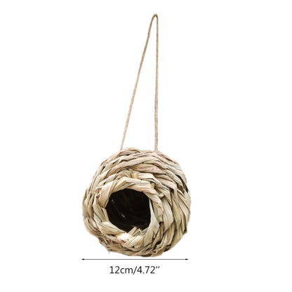 Natural Grass Bird Cage for Outdoor Parrots and Nesting - Smarsty