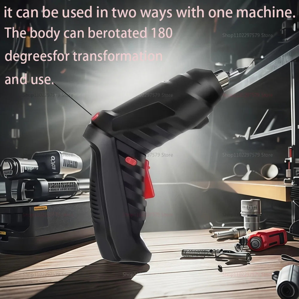 47 Piece Cordless Electric Screwdriver Kit for Home DIY - Smarsty