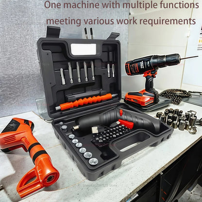 47 Piece Cordless Electric Screwdriver Kit for Home DIY - Smarsty