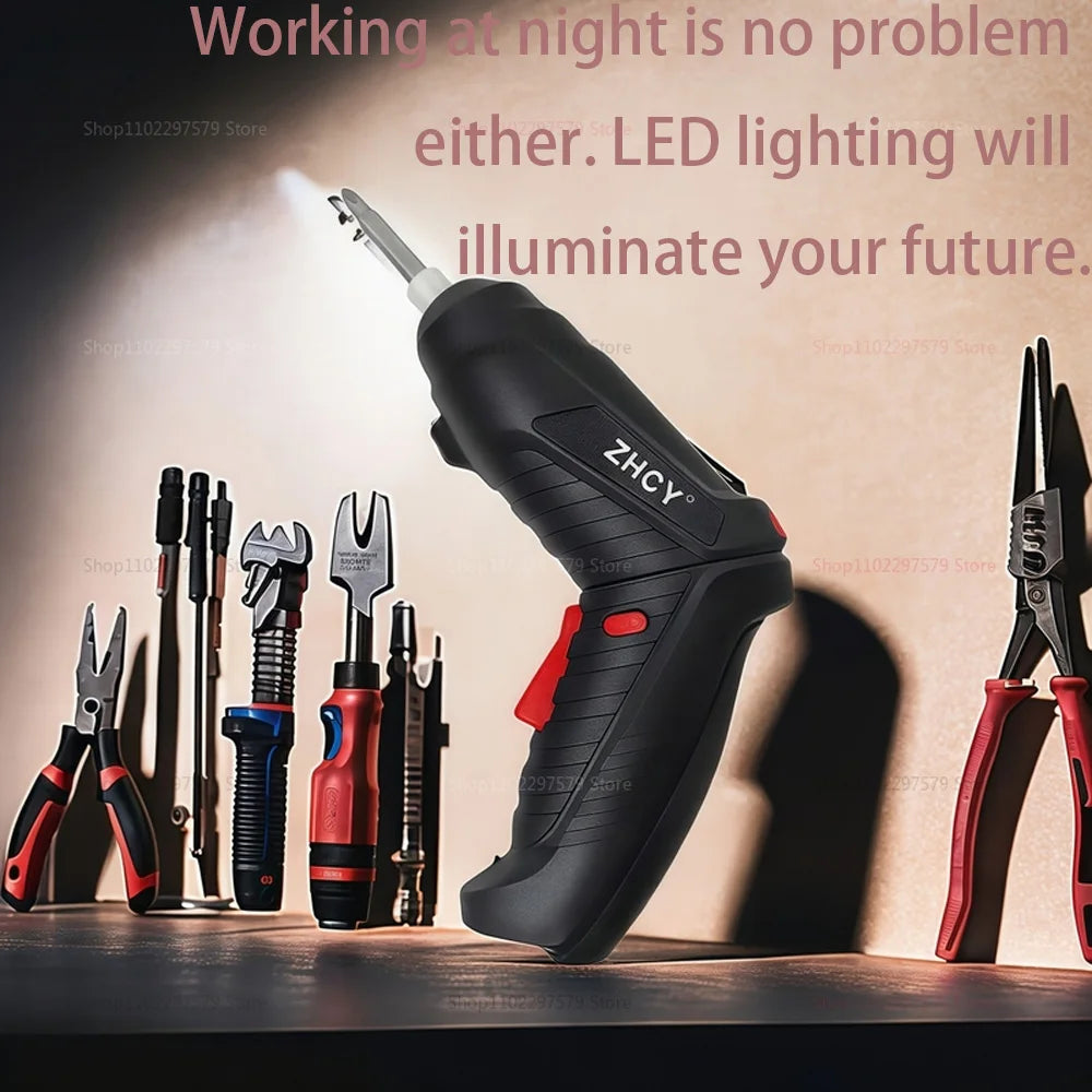 47 Piece Cordless Electric Screwdriver Kit for Home DIY - Smarsty