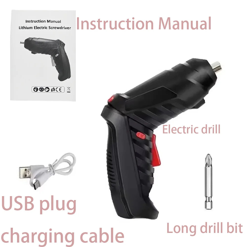 47 Piece Cordless Electric Screwdriver Kit for Home DIY - Smarsty