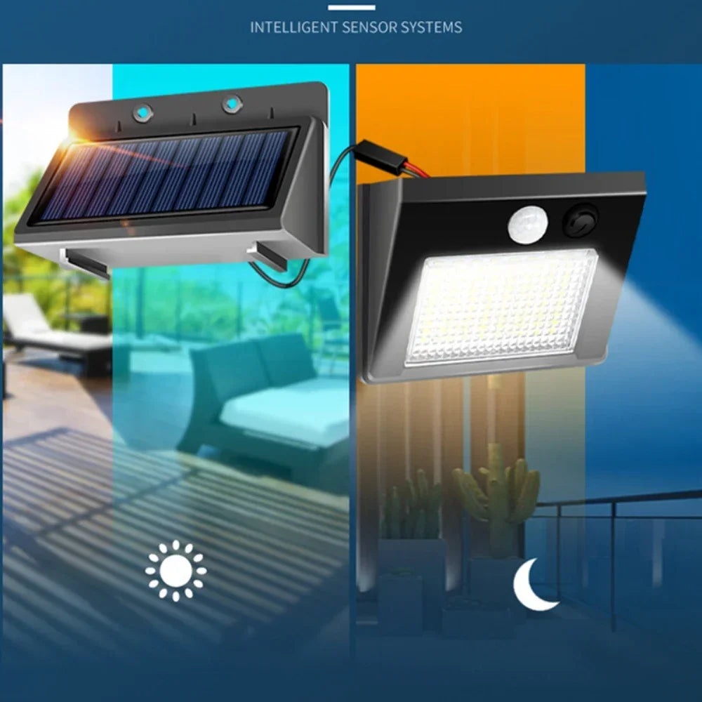 48 LED Solar Motion Sensor Wall Light Waterproof - Smarsty