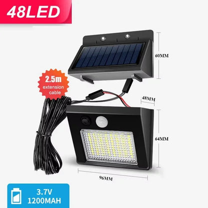 48 LED Solar Motion Sensor Wall Light Waterproof - Smarsty