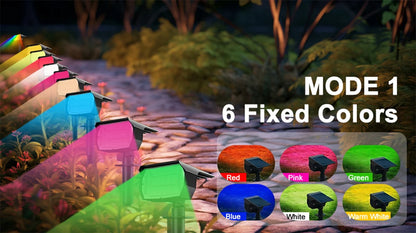 Solar Powered LED Spotlights for Outdoor Landscape Lighting - Smarsty
