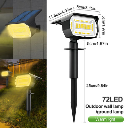 Solar Powered LED Spotlights for Outdoor Landscape Lighting - Smarsty