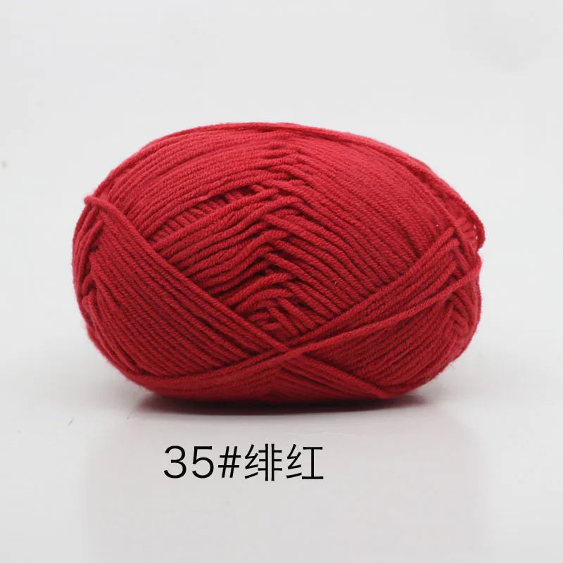 Eco-Friendly 4ply Milk Cotton Knitting Yarn Set - Smarsty