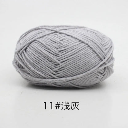 Eco-Friendly 4ply Milk Cotton Knitting Yarn Set - Smarsty