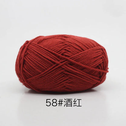 Eco-Friendly 4ply Milk Cotton Knitting Yarn Set - Smarsty