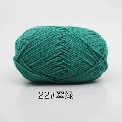 Eco-Friendly 4ply Milk Cotton Knitting Yarn Set - Smarsty