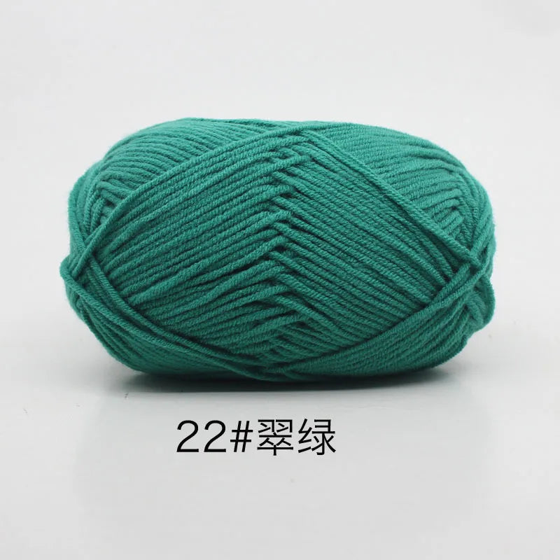 Eco-Friendly 4ply Milk Cotton Knitting Yarn Set - Smarsty
