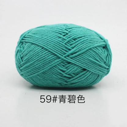 Eco-Friendly 4ply Milk Cotton Knitting Yarn Set - Smarsty