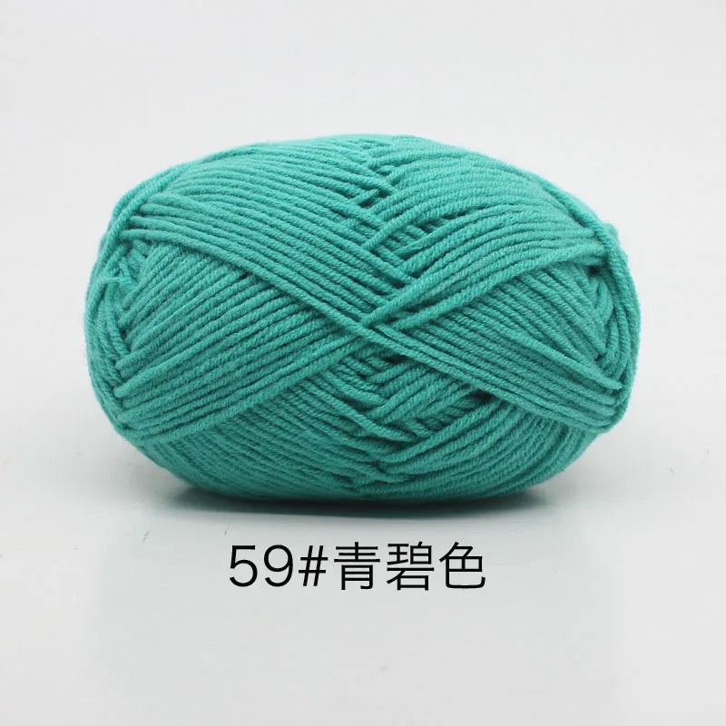 Eco-Friendly 4ply Milk Cotton Knitting Yarn Set - Smarsty