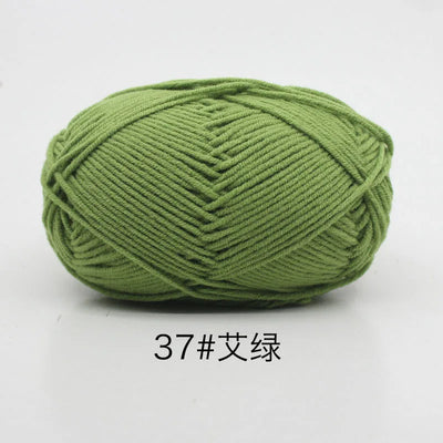 Eco-Friendly 4ply Milk Cotton Knitting Yarn Set - Smarsty