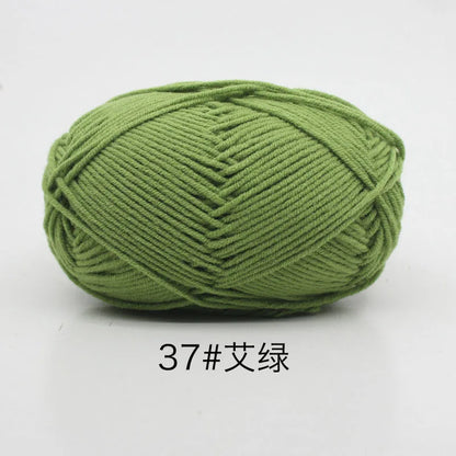 Eco-Friendly 4ply Milk Cotton Knitting Yarn Set - Smarsty