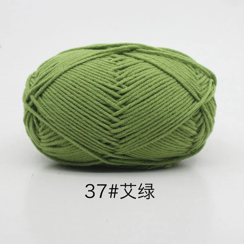 Eco-Friendly 4ply Milk Cotton Knitting Yarn Set - Smarsty