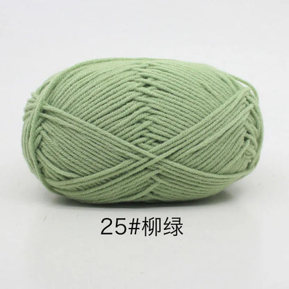 Eco-Friendly 4ply Milk Cotton Knitting Yarn Set - Smarsty