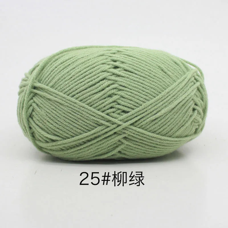 Eco-Friendly 4ply Milk Cotton Knitting Yarn Set - Smarsty