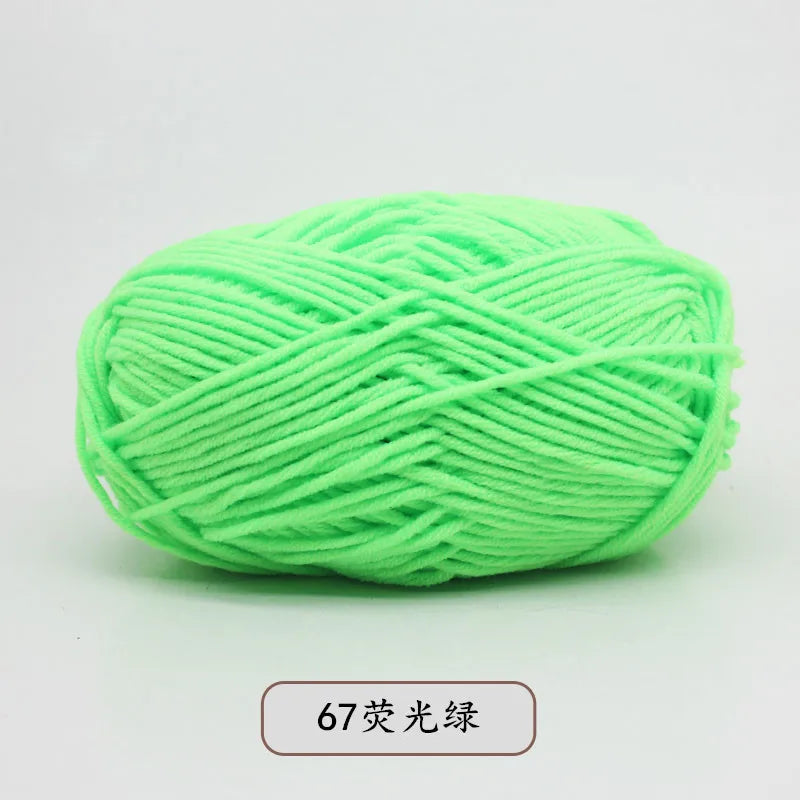 Eco-Friendly 4ply Milk Cotton Knitting Yarn Set - Smarsty