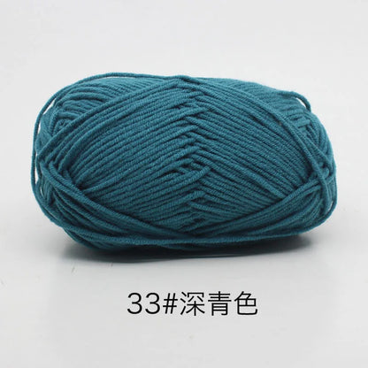 Eco-Friendly 4ply Milk Cotton Knitting Yarn Set - Smarsty