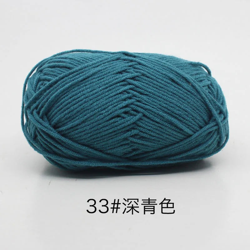 Eco-Friendly 4ply Milk Cotton Knitting Yarn Set - Smarsty